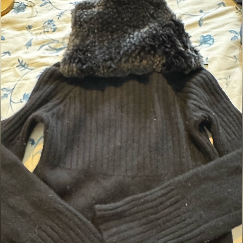 Coziest Magaschoni Cashmere with Detachable Collar